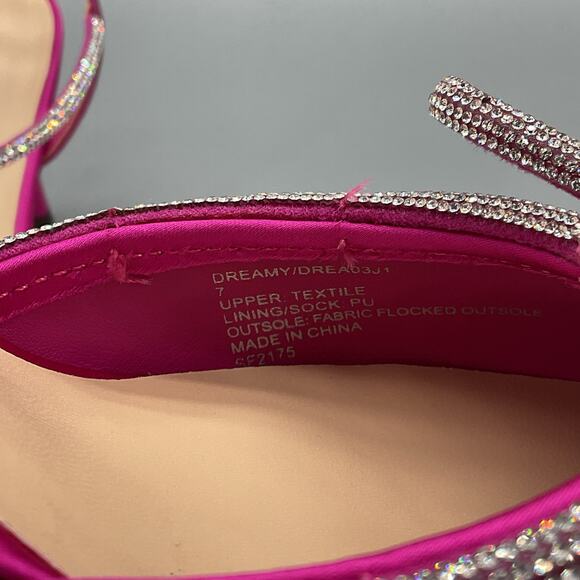 NEW Madden Girl Women’s Dreamy Satin Stiletto Heels Pink Size 7 - Picture 5 of 11